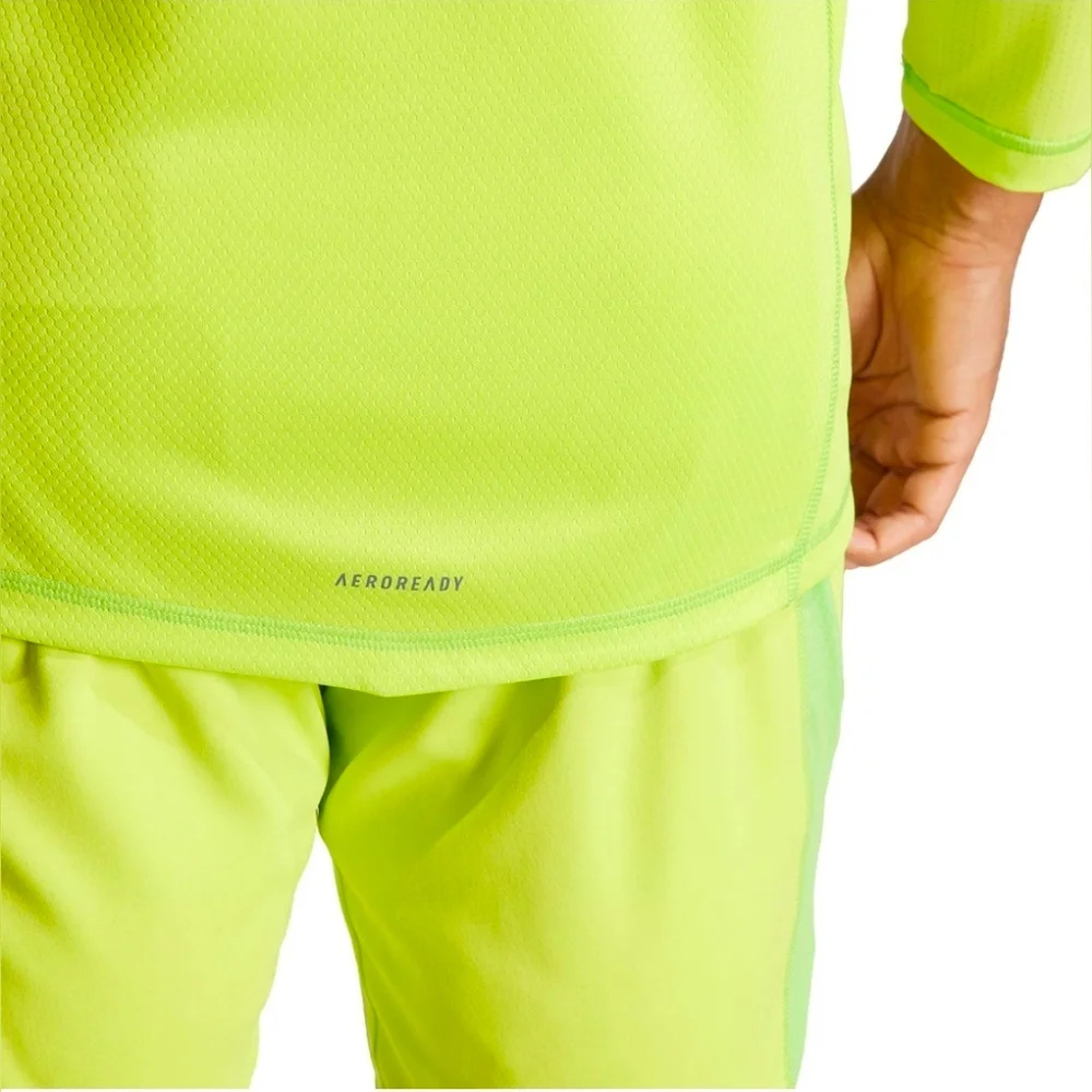 New Adidas Tiro 24 Pro Long Sleeve Goalkeeper Football Yellow Large Jersey $120